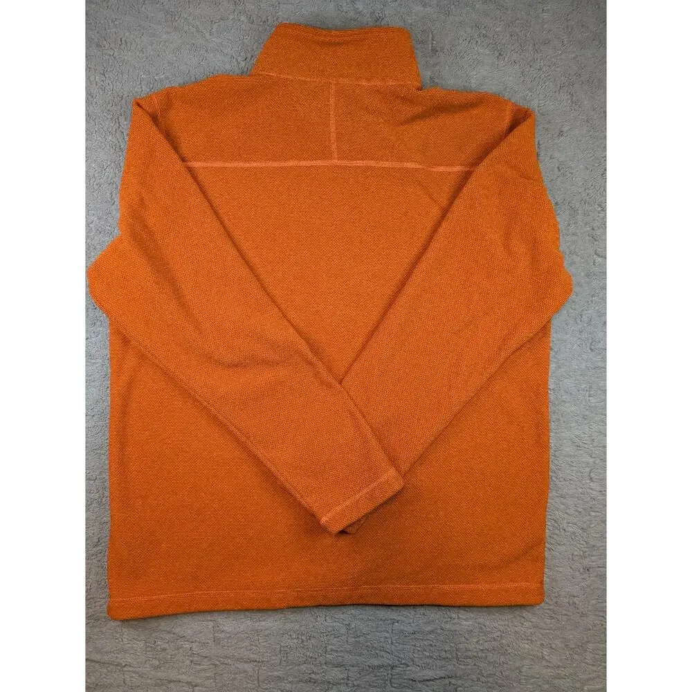 Men's The North Face 1/4 Zip Pullover, Orange - Size XL